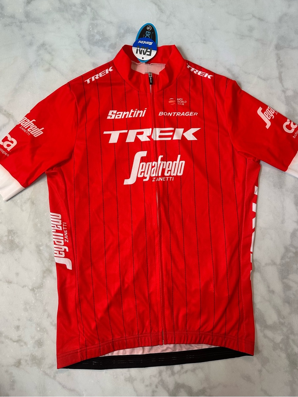 NWT 2018 Santini Trek Segafredo Tour de France Replica Men’s Team Cycling Jersey